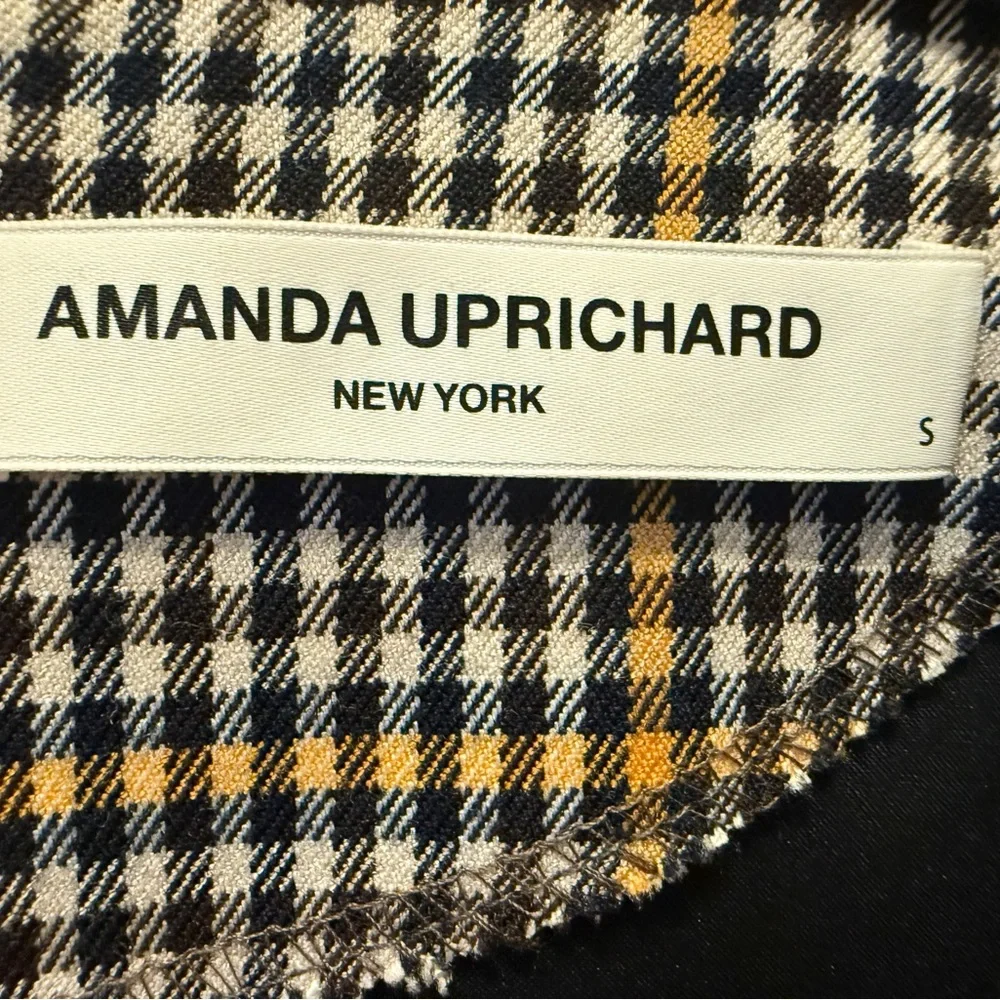 Amanda Uprichard Checkered Dress with Puff Sleeves - Picture 3 of 4